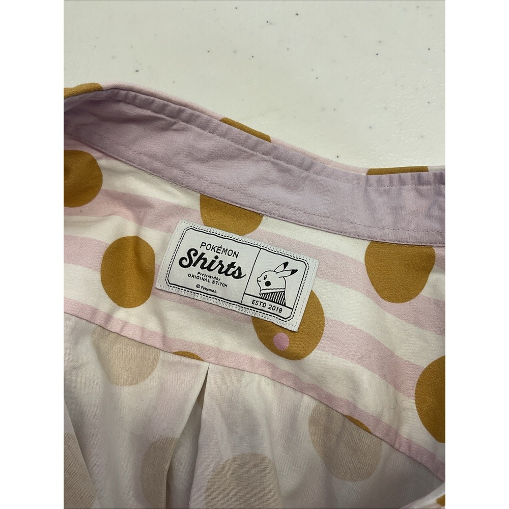 Pokemon Shirt Original Stitch Weedle Women Size M Long Sleeve Made in Japan Rare - Picture 4 of 9